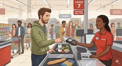Un supermarché — là où la grâce surgit parfois de manière inattendue
